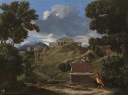 Nicolas Poussin Paisaje con ruinas oil on canvas